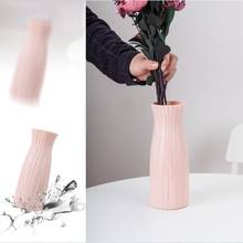 Ваза Современный минималистичный белый розовый серый орнамент Цветочная ваза аранжировщик домашних ВАЗ корзина цветочное украшение вазы 2024 - купить недорого