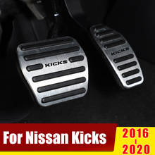 Aluminium Car Accelerator Pedal Brake Pedals Pads Cover Case Trim For Nissan Kicks P15 2016 2017 2018 2019 2020 Accessories 2024 - buy cheap