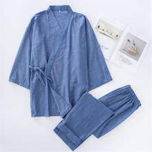 Camisón Yukata para hombre y mujer, ropa de dormir de Kimono tradicional japonés, conjuntos de ropa de ocio para amantes, ropa de casa 2024 - compra barato