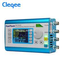 Cleqee-gerador de sinal de alta frequência, 100mhz, medidor de frequência, dds, 60mhz, canal duplo, alta frequência, msa/s 2024 - compre barato