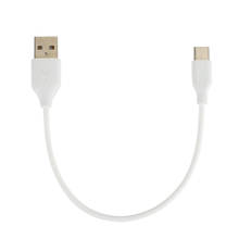 Короткий зарядный кабель USB Type-C, кабель для передачи данных и быстрой зарядки для всех смартфонов, 20 см 2024 - купить недорого