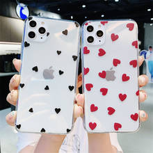 Ottwn Love Heart Clear Phone Case For iPhone 12 Pro Max 12Mini 11 Pro Max X XR XS Max 7 8 6 6s Plus SE 2020 Soft TPU Back Cover 2024 - buy cheap