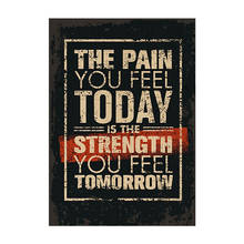 The pain you feel today English inspirational poster retro kraft paper series bar cafe home decoration painting wall stickers 2024 - buy cheap