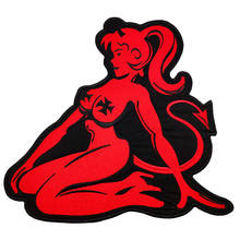 Sexy Lady Devils Cute Embroidered Iron on Patch for Clothing Cute Motorcycles Accessories Applique Jersey Garment Stickers 2024 - buy cheap