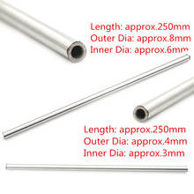 1PC 250mm 304 Seamless Stainless Steel Capillary Tube OD 8mm ID 6mm / OD 4mm ID 3mm Tool Parts 2024 - buy cheap