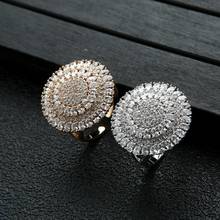 Luxo sol flor empilhável anéis para o casamento feminino cz dedo anéis grânulos charme anel boêmio praia jóias j1895 2024 - compre barato