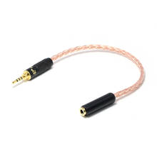 Piece 6N OCC copper 3.5mm TRRS Balanced Male to 3.5mm Stereo Female Earphone Audio Adapter Cable 2024 - buy cheap