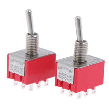 2 Pcs/lot 9Pins 3PDT On On/on Off On 2/3 Positions Mini Toggle Switches MTS 302 303 2024 - buy cheap