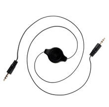 AUX выдвижной автомобильный стерео MP3 аудио кабель адаптер 3,5 мм штекер-штекер аудио кабель Автомобильный MP3 телефон компьютер 2024 - купить недорого