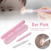 1 Set Baby Ear Cleaner Ear Wax Removal Tool Flashlight Earpick Ear Cleaning Earwax Remover Luminous Ear Curette Light Spoon 2024 - buy cheap