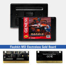 Набор для видеоигр sagaia - USA Label Flashkit MD, золото схема на основе печатной платы, для Sega Genesis Megadrive 2024 - купить недорого