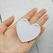 1pcs concave Grooved heart Mirrors blank mobile phone folding stretch bracket Phone Holder with sticker 2024 - buy cheap