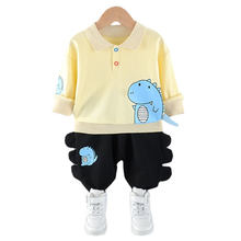 Children Cartoon Clothes New Spring Autumn Baby Boys Girls T Shirt Pants 2Pcs/sets Kids Toddler Casual Clothing Infant Tracksuit 2024 - buy cheap