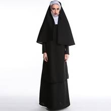 Adult Women Classic Nun Costume Halloween The Virgin Mary Costume Sexy Fancy Dress Sister Party Outfit The Role Of Nun Costumes 2024 - buy cheap