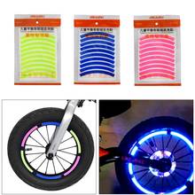 Cinta reflectante para bicicleta de montaña, pegatinas reflectantes para ciclismo, tiras de seguridad, decoración reflectante para rueda de bicicleta de equilibrio para niños, 10 Uds. 2024 - compra barato