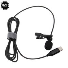 Micrófono USB tipo C, Mini solapa Lavalier, con Chip de condensador, enchufe tipo C, para teléfonos inteligentes Android e IOS 2024 - compra barato