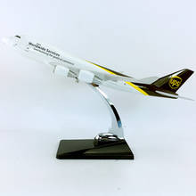 32CM 1/195 Boeing B747-400 model UPS world wide service airlines landing gear W base alloy aircraft Child gift plane display Toy 2024 - buy cheap