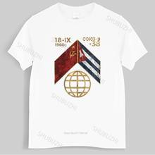 Men Cotton T Shirt Summer Brand Tshirt Vintage CCCP Space COM3-9 T Shirt Men URRS Cuba Communism Tee Funny Top Tees 2024 - buy cheap