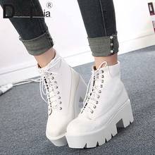 DORATASIA New Fashion Female Platform Ankle Boots Trendy Daily Boots Women Chunky High Heels Casual Party Shoes Woman 2024 - buy cheap