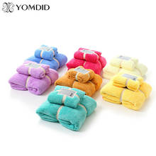 Toallas minimalistas de algodón para la familia, 2 uds., 7 colores, suaves, calificadas para cara/mano/Baño 2024 - compra barato