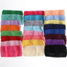 50PCS 7CM 2.76" Fashion Knit Headband For Hair Accessories Hollow Out Elastic Hairband For Headwear Hair Flowers 2024 - buy cheap
