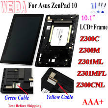 WEIDA For Asus Zenpad 10 Z300M Z301ML Z301MFL Z300CNL 1280*800 LCD Display Touch Screen Assembly with Frame for Asus Z300C LCD 2024 - buy cheap