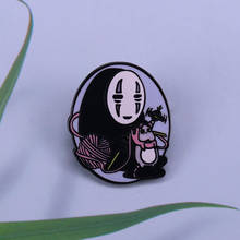 No face's new hobby-pin de Boh de punto, pin de dibujos animados divertido, Studio Ghibli, gran colección 2024 - compra barato