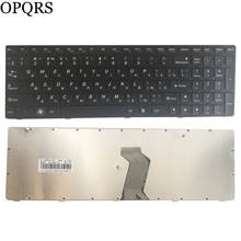 Teclado russo para lenovo g580 z580 z580a g585 z585 ru, teclado portátil com armação preta 2024 - compre barato