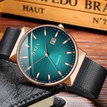 Luxury Fashion Mens Minimalist Watches Stainless Steel Mesh Band Watch With Date Men Business Casual Analog Quartz clock 2024 - buy cheap