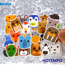 40pcs Cute Fun Mixed Animals Cartoon Mini Diary Decals Stickers Pack Toy for Kids DIY Stationery Scrapbook Phone Laptop PAD Case 2024 - buy cheap