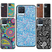 Paisley padrão para oneplus 9 pro 8 7t 8 nord caso para oppo realme 8 pro x2 6 7 pro gt neo c3 c21 capa 2024 - compre barato