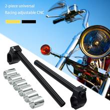 Manillar Universal ajustable de carreras CNC, accesorios de motocicleta para Cafe Racer, 26MM, 30MM, 31MM, 2 uds. 2024 - compra barato