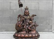Тибетский буддистский храм медный Бронзовый приносят удачу и благосостояние Vaishravana статуя Будды 2024 - купить недорого