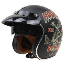 Capacete retrô de motocicleta 3/4, rosto aberto, aprovado abs, bicicleta elétrica, verão 2024 - compre barato