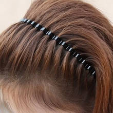 Hot 1PC Mens Women Styling Tools Unisex Black Simple Wavy Hair Head Hoop Band Sport Headband Hairband Hair accessories 2024 - buy cheap