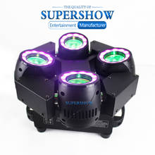 4 головки Sweeper луч светодиодный движущийся головной светильник RGBW 4in1 DMX512 сценический эффект робот DJ диско клуб бар 2024 - купить недорого
