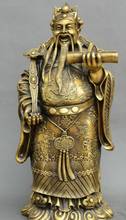 Chinese fengshui old bronze ruyi god of fortune god of wealth dragon statue 2024 - buy cheap