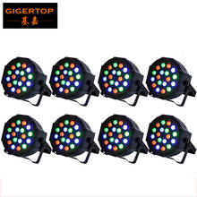 8pcs/lot 18x3W Led Par Light 54W RGB Quad Par Suppliers and Manufacturers American Dj Mega Tripar Profile Compact Disco Tri-led 2024 - buy cheap