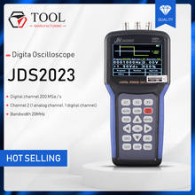 Oscilloscope Handheld Digita Oscilloscope JDS2023 2 Channels Storage Device 20MHz 200MSa/s Oscilloscope Portable Scope Meter 2024 - buy cheap