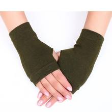 1 Pair Winter Gloves For Women Men Gloves Without Fingers Women Cashmere Warm Winter  Fingerless Gloves Hand Wrist Warm Mittens 2024 - buy cheap