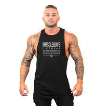 Running Vest men Brand gym tank top men Cotton bodybuilding Singlets fitness stringer Clothing workout sleeveless shirt men 2024 - buy cheap