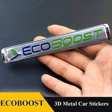1 шт. 3D наклейка Ecoboost эмблема значок наклейка Аксессуары для стайлинга автомобиля для Ford Fiesta Escort Mondeo Taurus Ecosport Kuga Edge 2024 - купить недорого