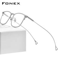 FONEX Pure Titanium Eyeglasses Frame Men 2020 New Prescription Eye Glasses for Men Square Glasses Myopia Optical Eyewear 8523 2024 - buy cheap