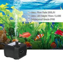 280L/H 2/2.5/4W Submersible Water Pump for Aquarium Water Gardens and Hydroponic Systems with One Nozzle 4.9ft(1.5m) Power Cord 2024 - buy cheap