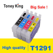 Toney universal (король набор чернил для заправки картриджа T1291 T1292 T1293 T1294 для Epson Stylus SX230 SX235W SX420W SX425W SX430W SX435W SX438W принтер 2024 - купить недорого