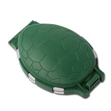 12 Compartments Tortoise Shape Green/Blue Plastic Turtle Fishing Lure Hooks Storage Tackle Case Box Pocket 2024 - buy cheap