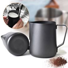 non-sticky Stainless steel Milk Frothing Pitcher Gray Espresso Coffee Craft Latte Cappuccino Cream Frothing Jug Kitchen Tools 2024 - buy cheap