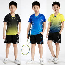 Conjunto de roupas para badminton b122 para crianças, conjunto esportivo de tênis de mesa para meninos 2024 - compre barato