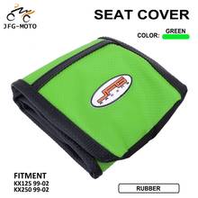 Motorcycle Rubber Striped Leather Soft Grip Gripper Skin Seat Cover  For Kawasaki KX125 KX250 KX 125 250 1999 2000 2001 2002 2024 - buy cheap