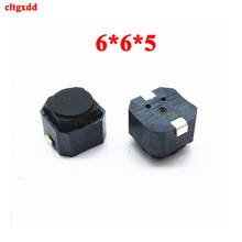 Interruptor tátil silencioso de silicone, interruptor de toque 6*6*5mm smd de silicone, interruptor altura 5mm com 10 peças